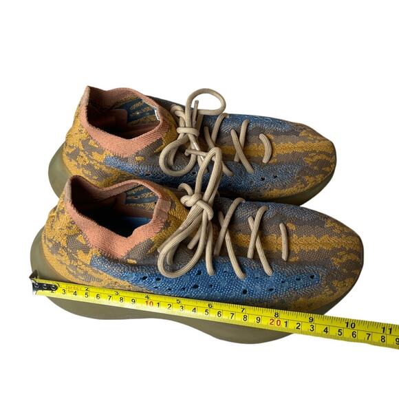 Adidas Yeezy Boost 380 'Blue Oat Reflective' Tan Sneakers No Box Size 9 - Picture 8 of 9